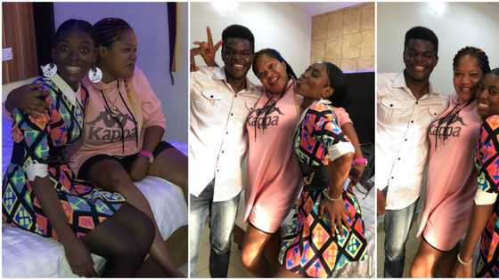 Heart-melting moment lady finally met Toyin Abraham months after actress gave her money for sewing machine