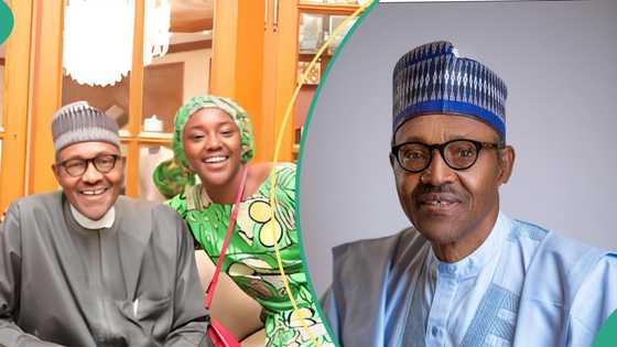 Late Muhammadu Buhari's daughter Noor mourns him on social media, Nigerians react: "He won't rest"