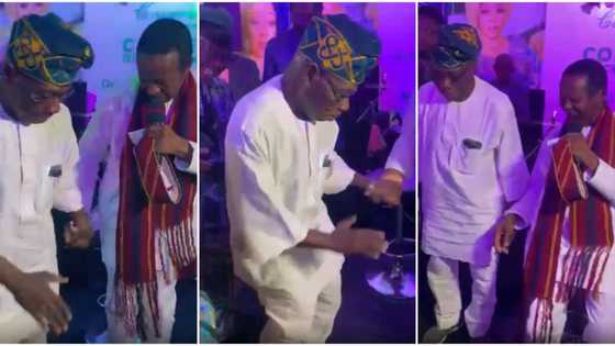 “Baba don steal show”: Heartwarming video of 85-year-old Obasanjo dancing happily to KSA’s party performance