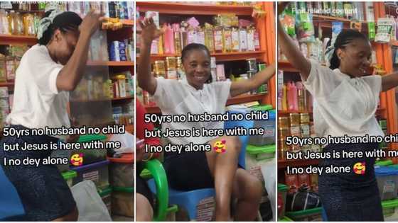 "Jesus is here with me, I no dey alone": Woman with no child or husband at 50 dances in video, stuns many