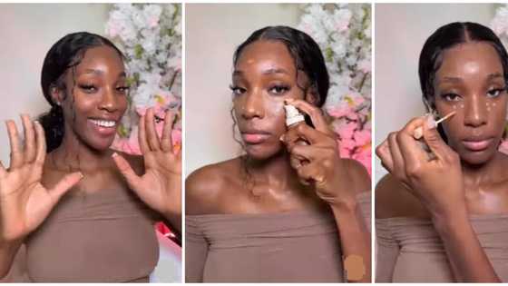 Paul Psquare's girlfriend shares simple make up tutorial, internet users react