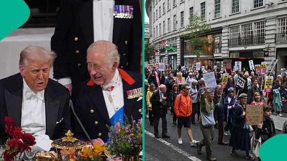 Trump ya ga ta kansa, an masa ihu ana zanga zanga a London