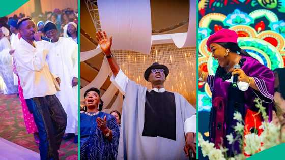 Sanwo-Olu's 60th b'day party: Clips, pics as Gaise Baba, Mercy Chinwo, Bidemi Olaoba, others perform