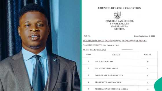 Bar exam result of Nigerian Law Student Ebuka Obi gets attention online as people react to his grades