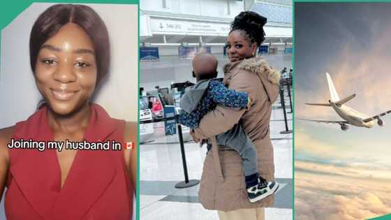 Lady who got her Nigerian passport within 3 days travels to Canada to meet her husband