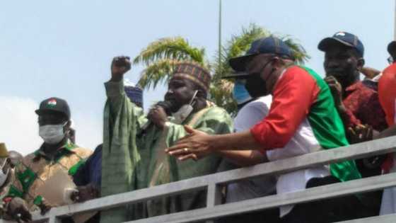 Breaking: Protesters overwhelm security, storm National Assembly over minimum wage