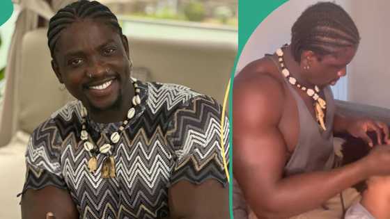 VeryDarkMan plaits lady's hair in London, asks netizens to adopt a skill: "I can survive anywhere"