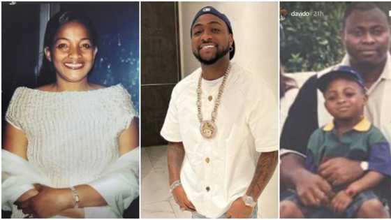 Mother's Day: Davido shares rare photo of stunning late mum and billionaire dad who later raised him