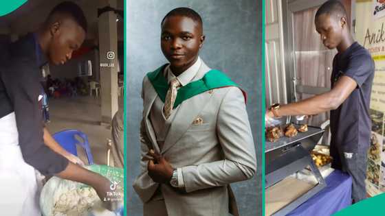 UNILAG student who worked as bakery boy bags degree, shares throwback video of humble beginning