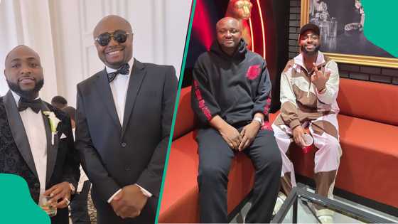 Davido lands in Naija ahead of Israel DMW's dad's burial, heartwarming clip trends: "Best boss ever"