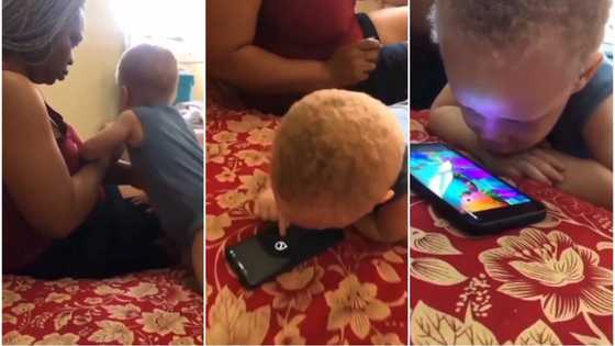 Digital Natives: Kid uses trick to take mum's phone in video, operates it like adult, flips to cartoon himself