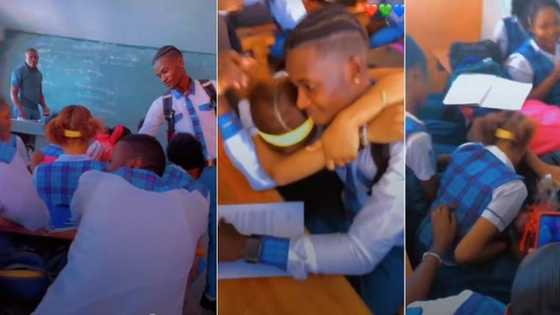 Teacher Shocked as Secondary School Boy With Earrings Storms Class With Gift for His Lover, Video Trends