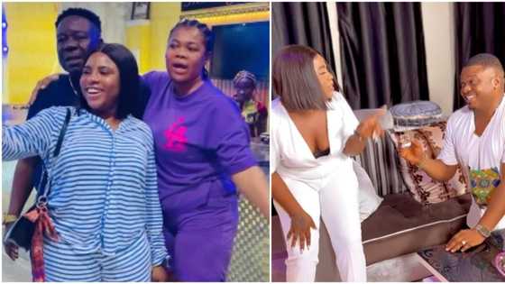 "Make una rest": Video of Mr Ibu, Ruby Ojiakor & Jasmine after 'engagement' to Ken Erics stirs reactions