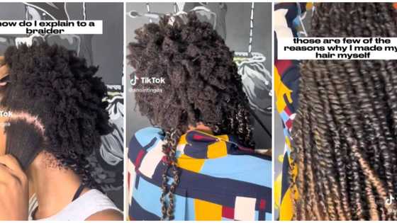 For natural sisters: Lady resorts to braiding own hair after stressful methods at salons