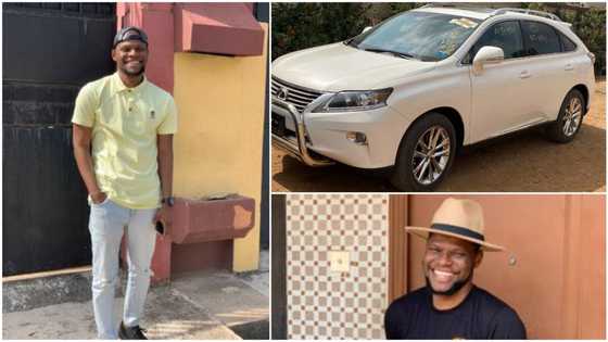 Nigerian man who only dreamt of buying Toyota Big Daddy 5 years ago gets Lexus SUV, this was how the blessing moved him to great tears (photos)