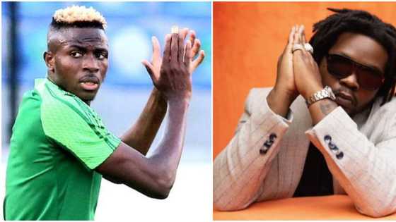 "Olamide is my favourite artist": Osimhen shares how he listens to Baddo's songs before football matches