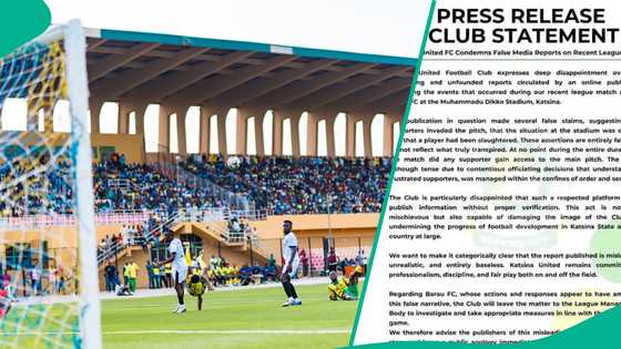 Abin da Katsina United ta ce kan zargin yanka makogoron 'dan Barau FC