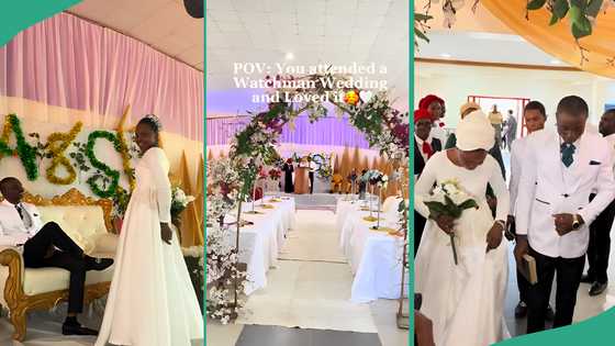 "E be like secondary school graduation": Reactions trail viral video of Watchman church wedding