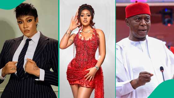 Angela Okorie's unexpected support for Regina Daniels despite past differences ignites reactions