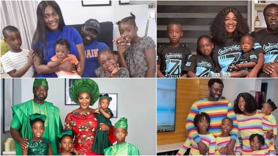 6 photos showing Mercy Johnson's stunning family since she welcomed her last baby