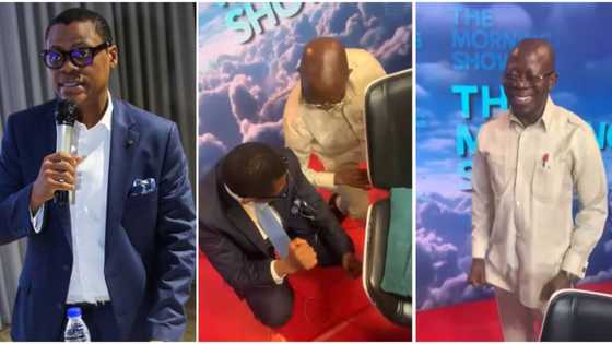 "Dance-off of the Century": Nigerians react to video of Arise TV's Rufai getting jiggy with Adams Oshiomhole