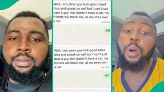 Man posts chat with lady who rejected him because he doesn't own car, screenshot goes viral