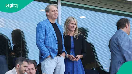 Caught on camera: Chelsea owner Todd Boehly’s wife saves him from awkward TV moment, video