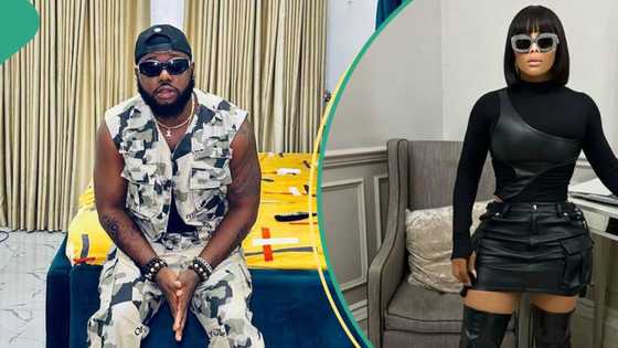 "Help me tag my crush": Nigerian singer Frankie Jay buys Toke Makinwa's bags, shares to ladies