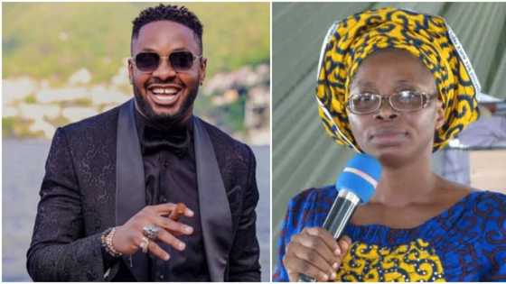 "Please who is this woman?" Ex-BBNaija star Cross asks after seeing a viral video of Mummy G.O