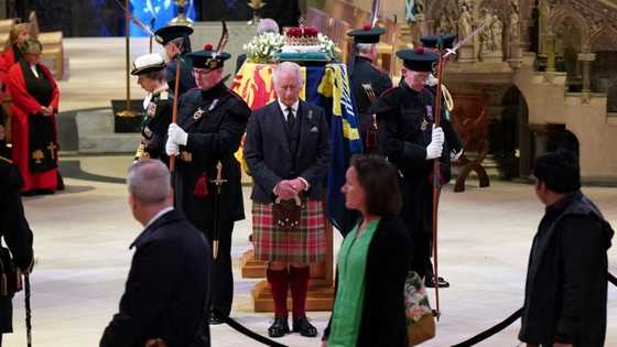 Tears for Queen Elizabeth II as coffin rests in Scotland