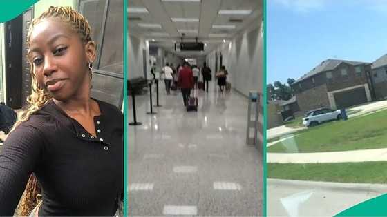 Nigerian lady finally fulfils dream of leaving country to America, video shows relocation journey