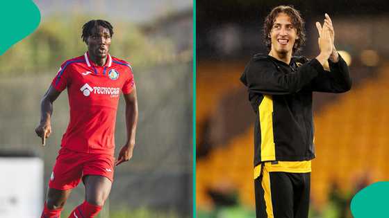 Super Eagles star caught stealing farewell message after sealing Premier League move
