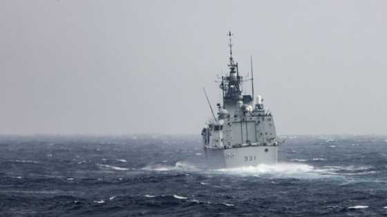 US and Canadian warships sail through Taiwan Strait