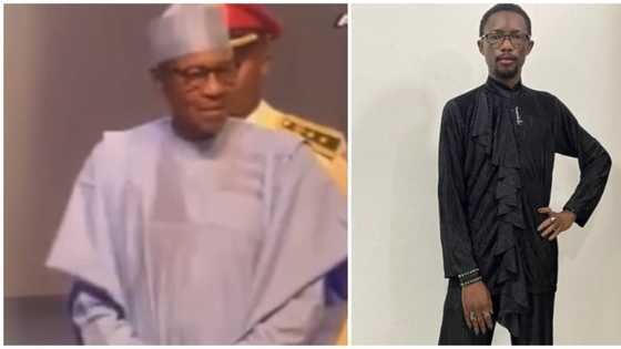 Kallon Mamakin da Buhari Yayi wa Shigar Ezra Olubi a Wurin Bada Lambar Yabo ya Janyo Cece-kuce