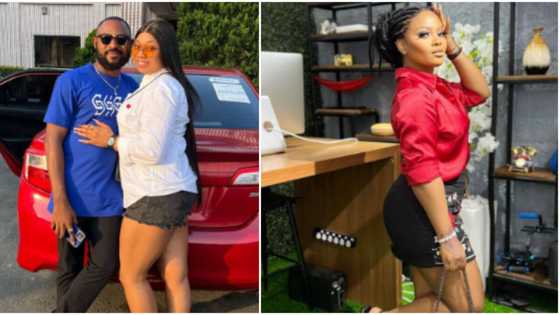 "They'll still cheat on you": Nigerians react as BBN's Tega's husband shows off new 'woman'