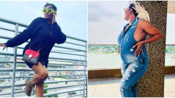 "Na food or congratulations?" Reactions as BBNaija's Lucy Edet shows off huge bump in new photo