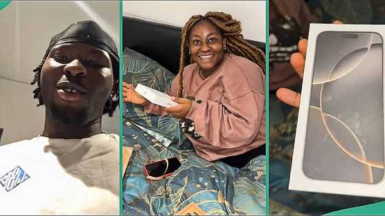 Nigerian man splashes millions of naira on iPhone 16 Pro Max for girlfriend, her reaction trends