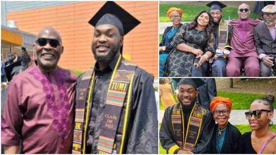 "Daddy of the year": Beautiful photos as RMD and family storm abroad for son's graduation