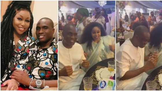 "Wifey in sync": Rita Dominic's hubby Fidelis shares beautiful video of them dancing at an event