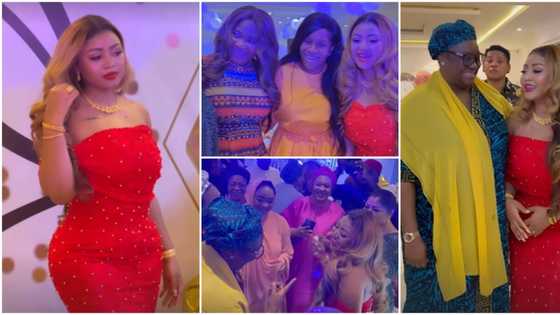 Regina Daniels: Senate president's wife, Mercy Johnson, other politicians storm her birthday party