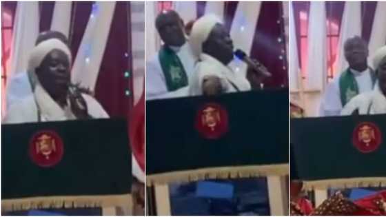 Chief Imam visits and prays with congregation during church service, adorable video causes massive stir