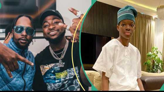 Wizkid's first son Bolu and Popcaan spotted together in London: "E dey represent popsy everywhere"