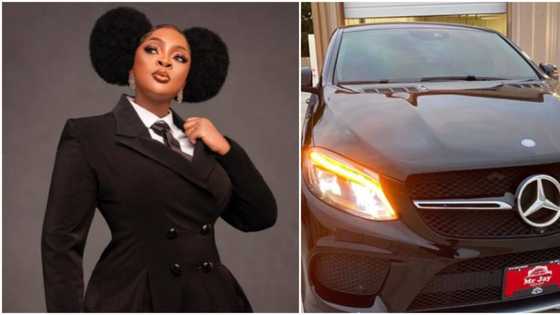 "Na me go drive am myself": Eniola Badmus splurges millions on new Benz as birthday gift