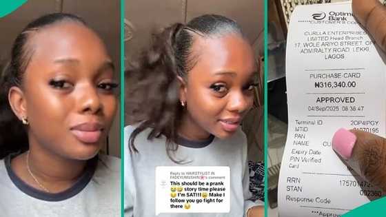 Lady displays hairstyle that cost her over N300k at hair salon in Lekki, video trends
