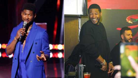 Usher spots look alike at basketball game, his hilarious reaction has fans in stitches: "It's the same person"