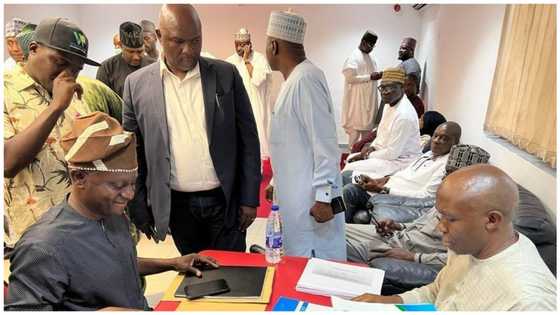 2023: Sanwo-Olu's 2nd term threatened as Ambode’s ally submits APC governorship form