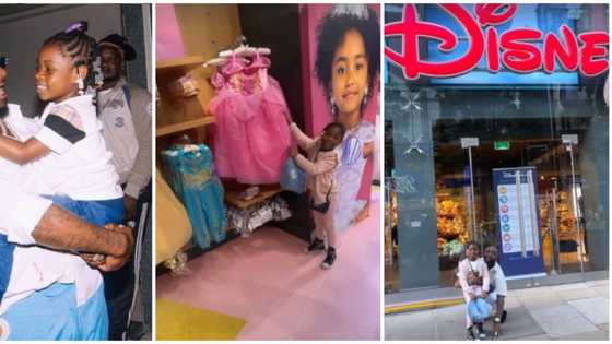 Nigerian singer Davido and first daughter Imade spend time at Disneyland, go shopping