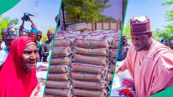 Bayan raba awaki 40,000, gwamna ya sake rabawa mata buhun shinkafa da N10,000