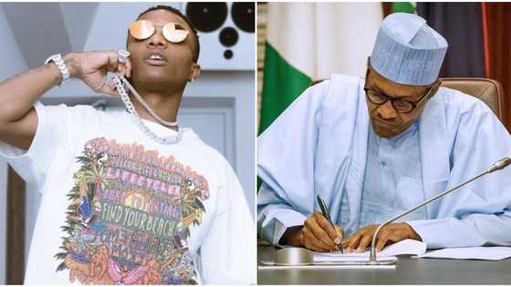 Wizkid clamps down on President Buhari for wishing Donald Trump quick coronavirus recovery amid 'End SARS' protest