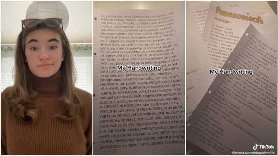 Beautiful lady with handwriting like Times New Roman computer Font shares video, wows many people